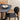 Placemat - Rond - Zeegras - Zwart - Γ38,5 - Richtjehuisin.nl