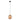 Hanglamp - Bollique - 3497ME - Messing - Glazen Bol - 25cm