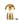 Lamp - Paddenstoel - Metaal - Blinkend Goud - 20x30cm
