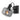 Wandlamp - Glaslic - 3864ZW - Zwart - Smoke Glas