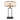 Tafellamp + Lampenkap - Stang - 4158ZW - Zwart/ Naturel - Bamboe - E27 Fitting