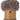 Deken - Chenille - Polyester - Donkerbruin - 130x170cm