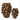 Vaas Fungi Klei Bruin Large