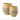 Set Van 2 Mand Gestreept Zeegras Naturel/Blauw