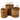 Manden - Lucie - Raffia - Naturel - Set van 3