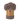 Deken Chenille Polyester Donkerbruin