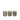 Theelichthouder Wild Glas Camel/Zwart Set van 3