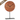 Tafelklok - Rond - Marmer - Terracotta/ Zwart