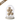 Decoratieve Stolp - Schelpen/ Glas - Wit/ Gebroken Wit - S