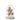 Decoratieve Stolp - Schelpen/ Glas - Wit/ Gebroken Wit - S