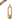 Vaas - Holle Binnenkant - Aluminium - Goud - S