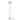 Vloerlamp - Met LED Verlichting- Goud - Metaal/ Glas - Transparant