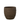 Grote Bloempot met Golvend Design Donkerbruin voor grote planten