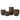 Grote Bloempot met Golvend Design Donkerbruin van zand en cement