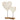 Hart - Op Standaard - Mangohout - Wit - L